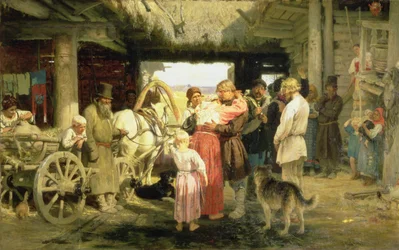 La despedida del nuevo recluta, 1879